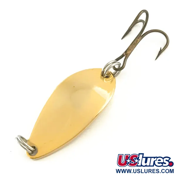 Vintage  Seneca Little Cleo, 3/16oz Gold fishing spoon #6561