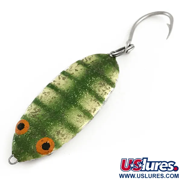 Vintage   Bomber Slab Spoon, 1 1/4oz Perch fishing spoon #6575