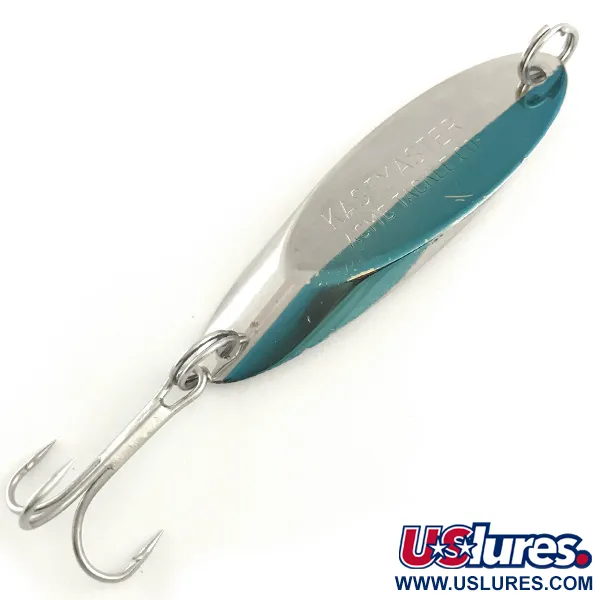 Vintage  Acme Kastmaster ,  Nickel / Blue fishing spoon #6582