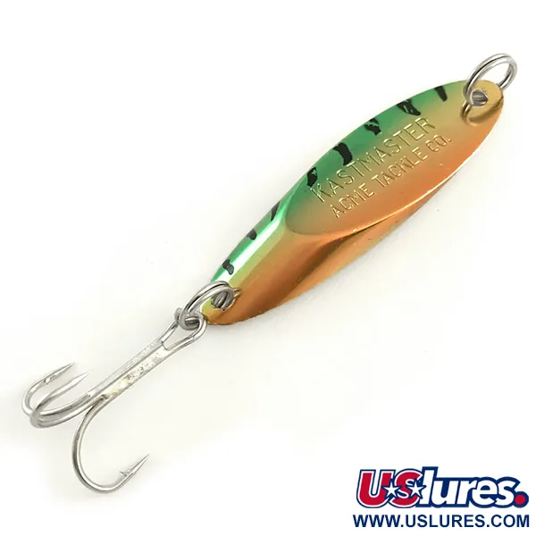 Vintage  Acme Kastmaster , 3/8oz Fire Tiger fishing spoon #6586
