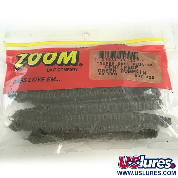   Zoom soft bait (20pcs),  Green fishing #6595