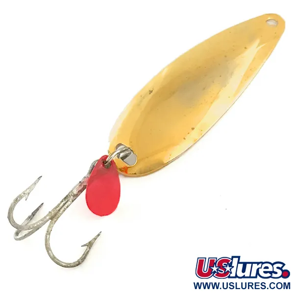Vintage   Johnson Sprite, 1/3oz Gold fishing spoon #6610