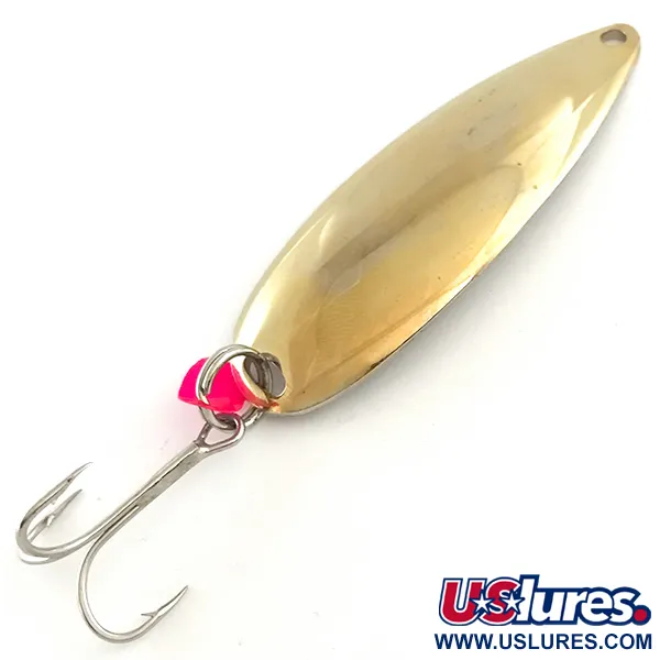 Vintage   Johnson Sprite, 3/5oz Gold fishing spoon #6611