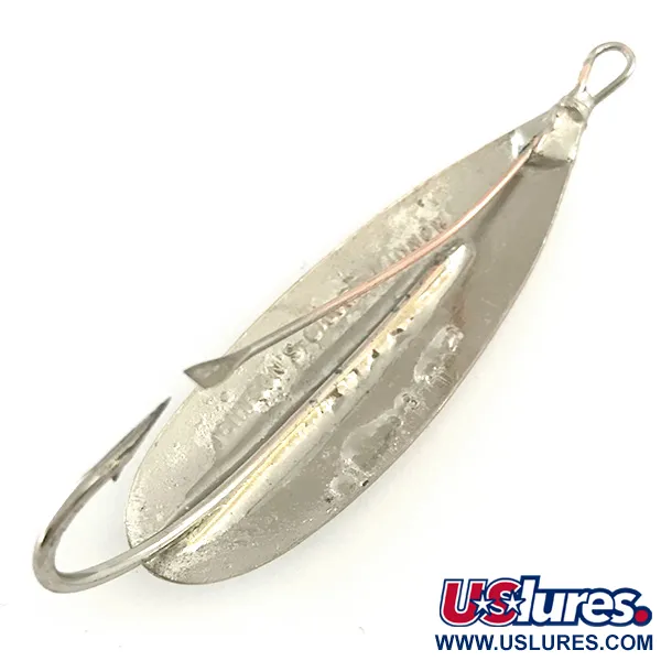 Vintage   Weedless Johnson Silver Minnow, 1/3oz Silver fishing spoon #6615