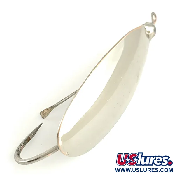 Vintage   Weedless Johnson Silver Minnow, 1/3oz Silver fishing spoon #6615