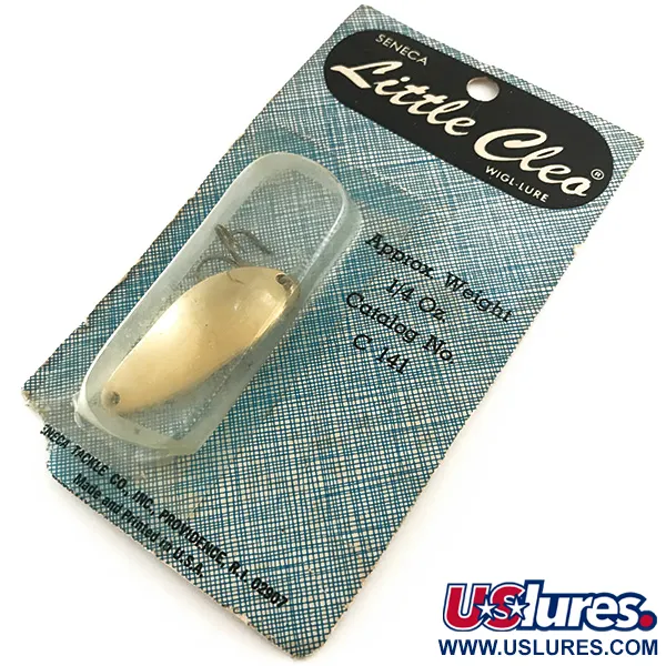  Seneca Little Cleo, 1/4oz Gold fishing spoon #6624