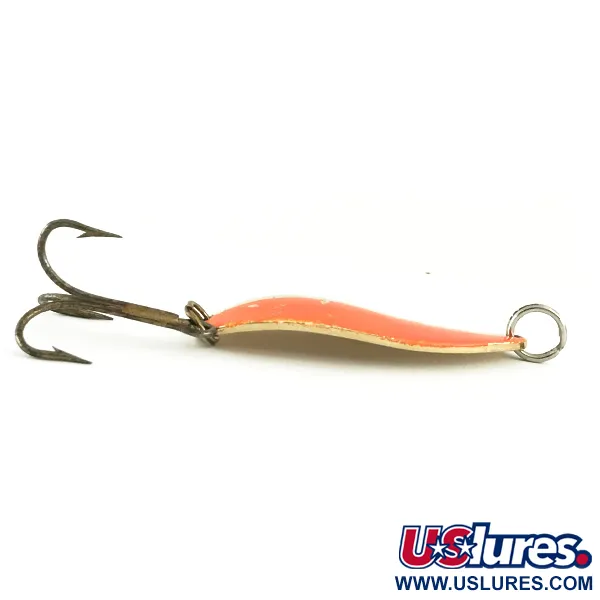 Vintage  Seneca Little Cleo (Hula Girl), 3/4oz Gold / Orange fishing spoon #6630