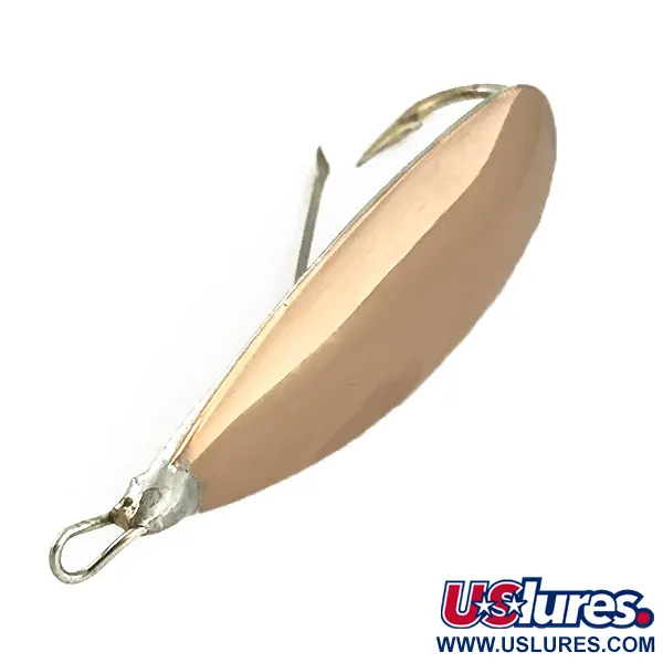 Vintage   Weedless Johnson Silver Minnow , 1/3oz Copper / Silver fishing spoon #6647