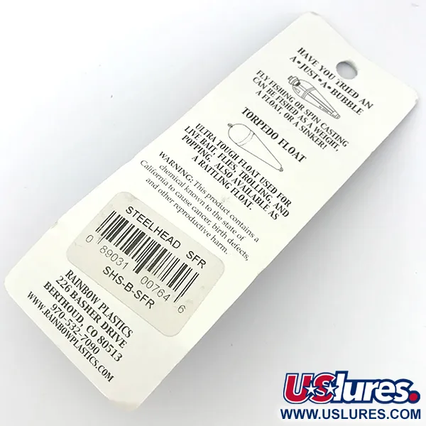  Rainbow Plastics Steelhead UV, 1/2oz Fluorescent Orange fishing spoon #6750