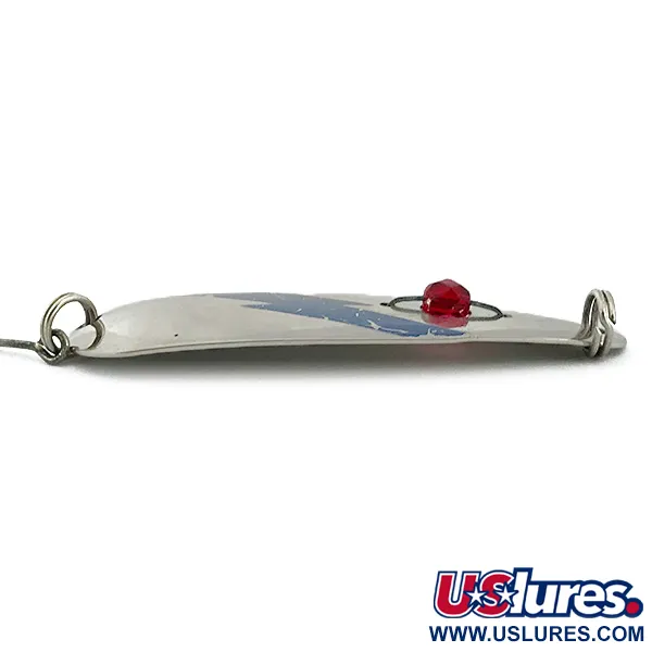 Vintage  Eppinger Red Eye Evil Eye, 2/5oz Nickel / Blue / Red Eye fishing spoon #6769