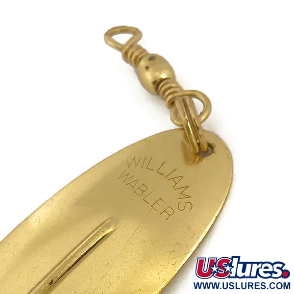 Vintage   Williams Wabler W60, 3/4oz Gold fishing spoon #6775