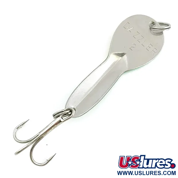  Acme Dazzler #2 UV, 1/4oz Yellow / Green / Nickel fishing spoon #6776