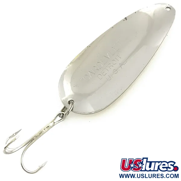 Vintage  Eppinger Dardevle Dardevlet , 3/4oz Gold / Nickel fishing spoon #6804