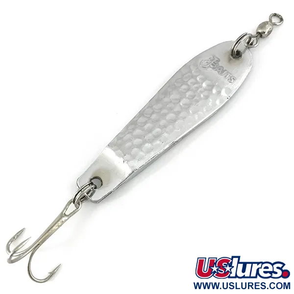 Vintage  Bass Pro Shops 3 Baits Jig Lure, 1oz Hammered Nickel fishing spoon #6823