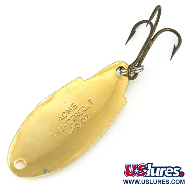 Vintage   Acme Thunderbolt, 1/8oz Golden Trout fishing spoon #6826