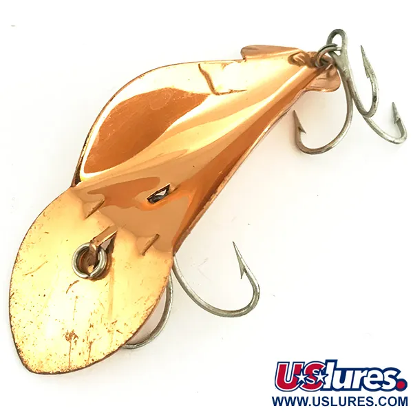 Vintage   Buck Perry Spoonplug, 1/2oz Copper fishing spoon #6828