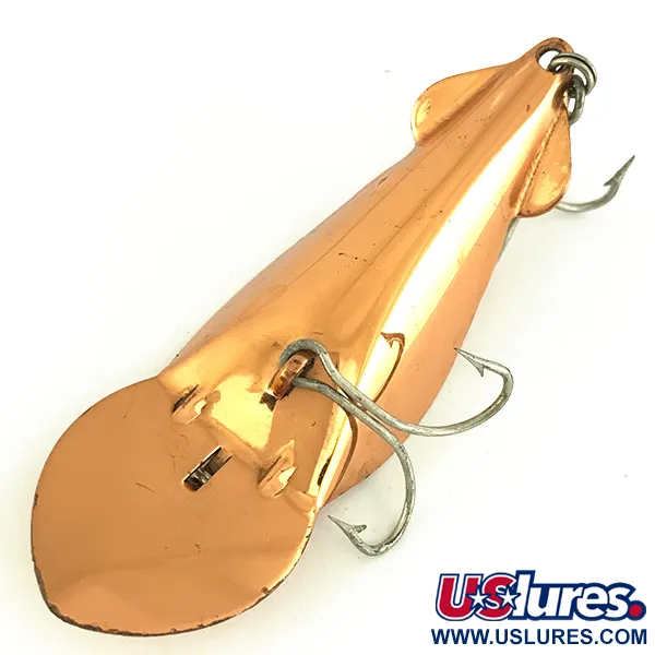 Vintage   Buck Perry Spoonplug, 1/2oz Copper fishing spoon #6828