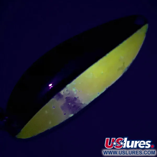 Vintage  TODDCO Main liner , 2/5oz Nickel / Nickel / Orange fishing spoon #6877