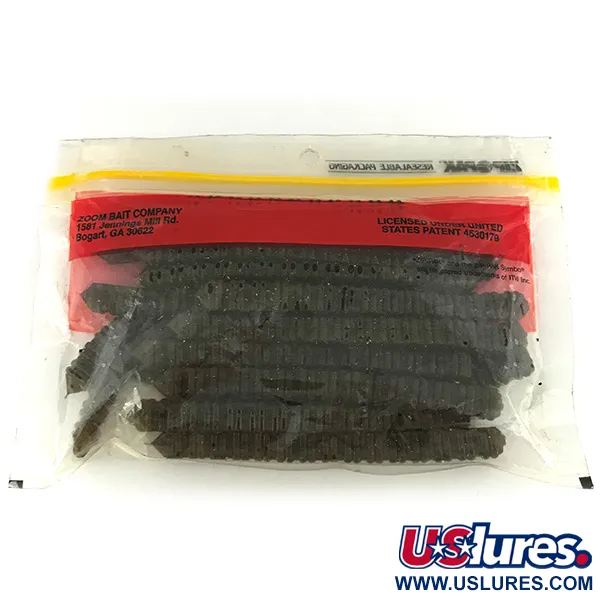   Zoom Super Salt Plus soft bait 19pcs,  Green Pumpkin fishing #6896