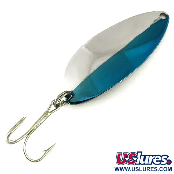 Vintage   Acme Little Cleo, 2/5oz Nickel / Blue fishing spoon #6992