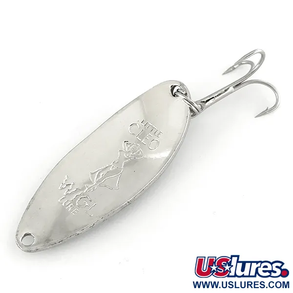 Vintage  Seneca Little Cleo (Hula Girl), 1/2oz Nickel fishing spoon #6997