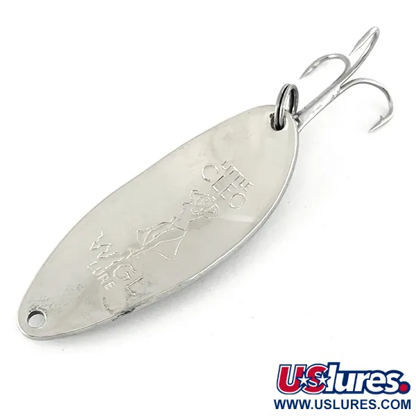 Vintage  Seneca Little Cleo (Hula Girl), 1/2oz Nickel fishing spoon #6999