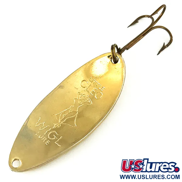 Vintage  Seneca Little Cleo (Hula Girl), 1/2oz Gold fishing spoon #7002