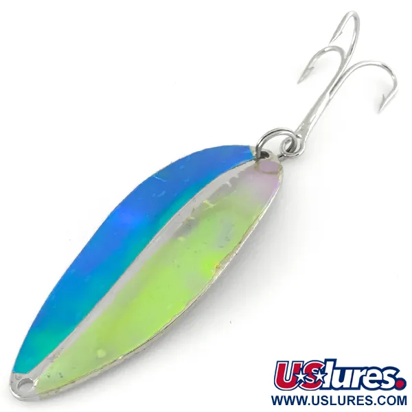 Vintage  TODDCO Main liner , 3/4oz Green / Nickel fishing spoon #7020