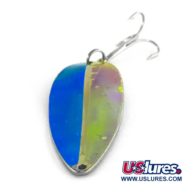 Vintage  TODDCO Main liner , 3/4oz Green / Nickel fishing spoon #7020