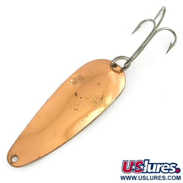 Vintage  Weller Gypsy King 0, 2/5oz Copper fishing spoon #7022