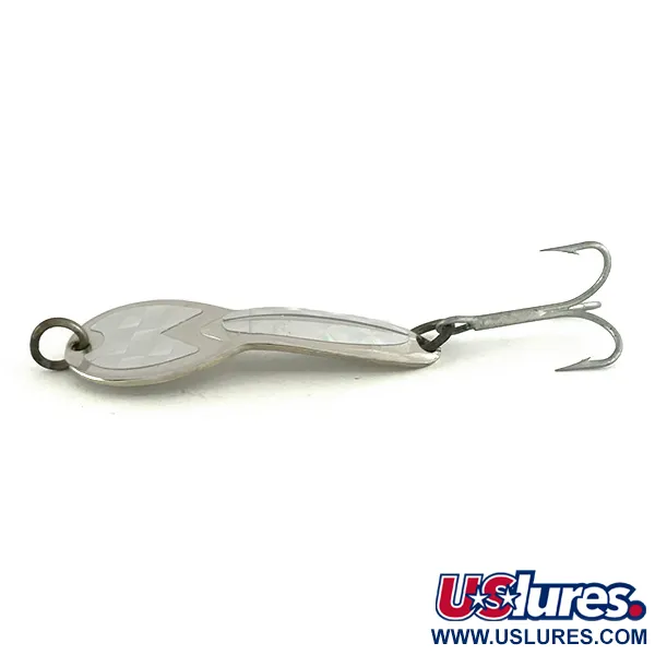 Vintage   Loco 2 Glen Evans, 1/4oz Nickel / Hologram fishing spoon #7062