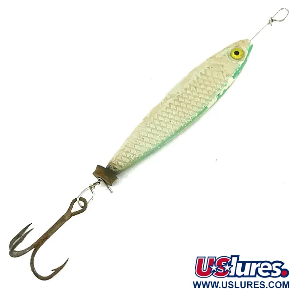 Vintage  Buzzbomb ZZINGER Buzz Bomb, 2/3oz Pearl fishing spoon #7065