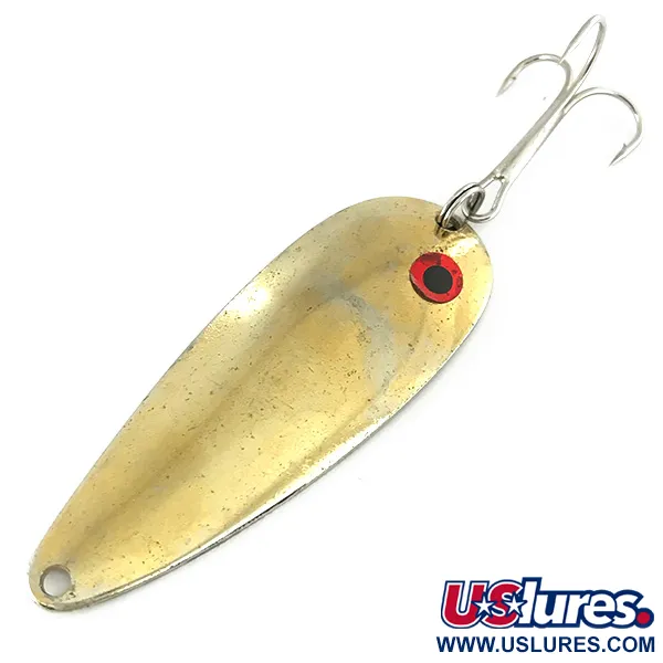 Vintage   Worth Spoon, 3/5oz Gold fishing spoon #7072