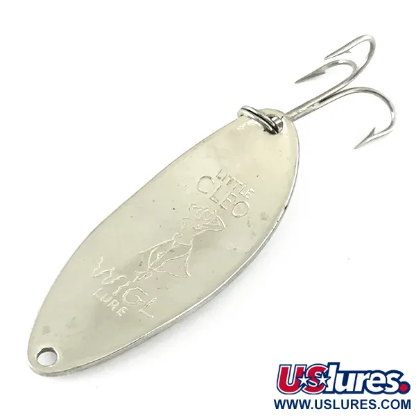 Vintage  Seneca Little Cleo (Hula Girl), 1/2oz Silver fishing spoon #7074