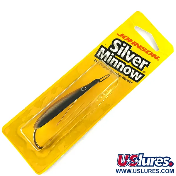 Vintage   Weedless Johnson Silver Minnow, 1/2oz New fishing spoon #7102