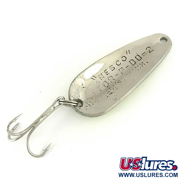Vintage   Nebco Tor-P-Do 2 UV, 1/2oz Yellow / Red / Nickel fishing spoon #7109