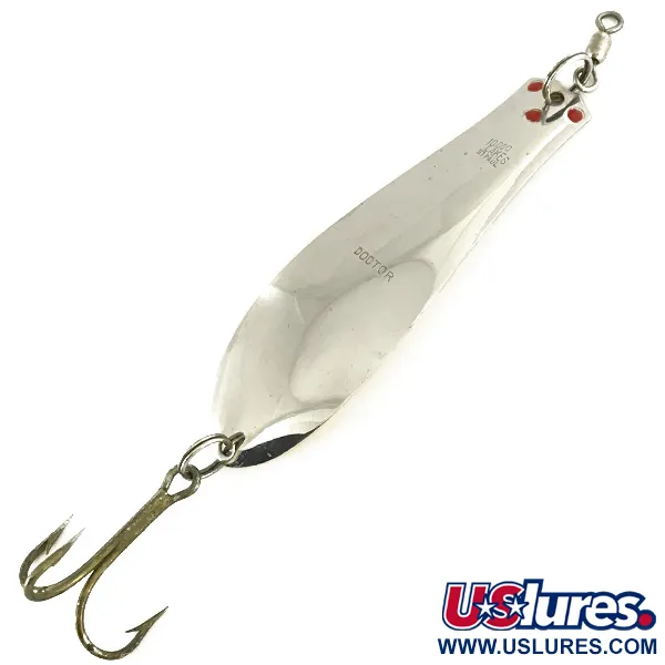 Vintage  Other Big Doctor, 1oz Gold / Silver / Red fishing spoon #7110
