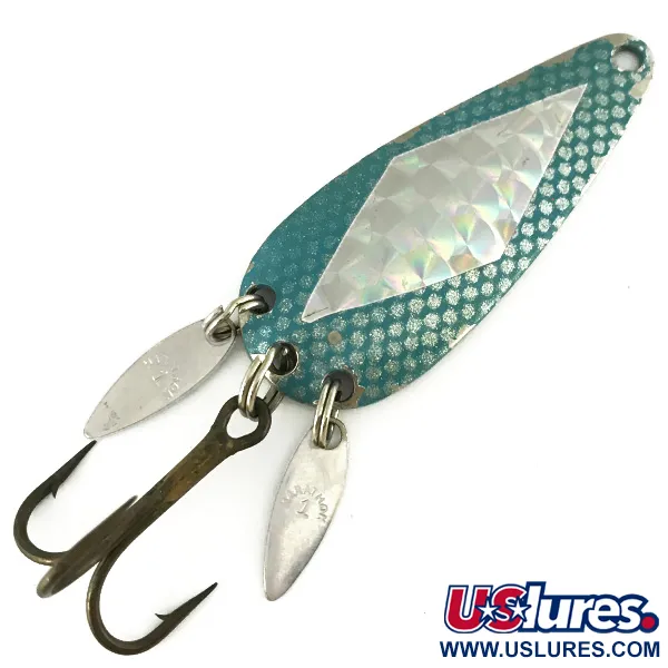 Vintage   Marathon (with sonic blades), 2/5oz Blue / Nickel fishing spoon #7111