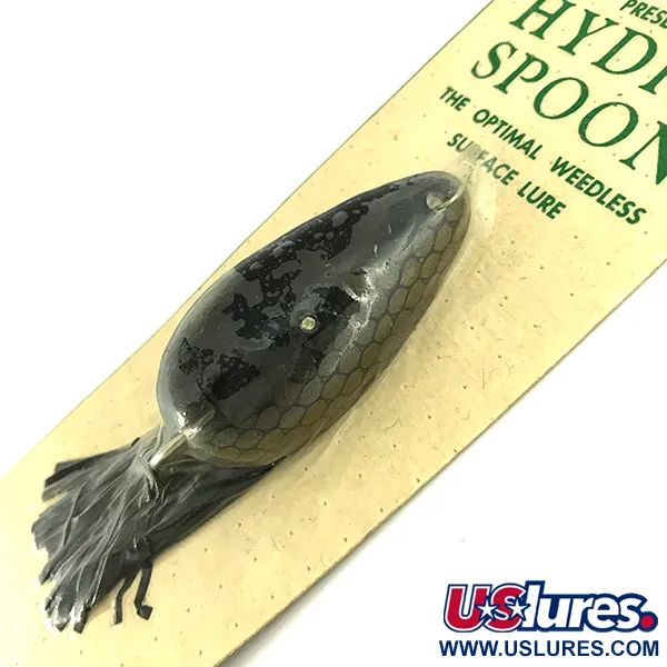  Hydro Lures ​Weedless  Hydro Spoon, 2/5oz Black fishing lure #15668