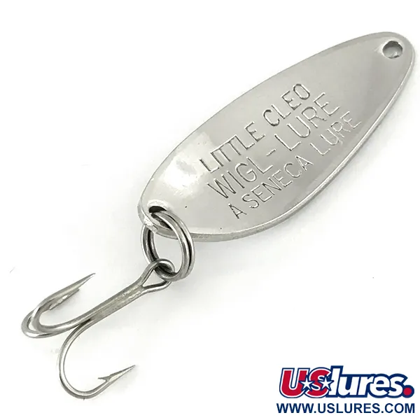Vintage  Seneca Little Cleo, 1/4oz Silver fishing spoon #7165