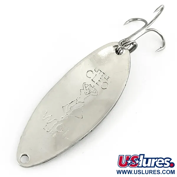 Vintage  Seneca Little Cleo (Hula Girl), 1/2oz Silver fishing spoon #7170