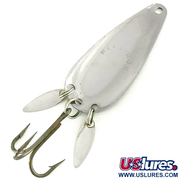 Vintage   Marathon (with sonic blades), 2/5oz Frog / Nickel fishing spoon #7175