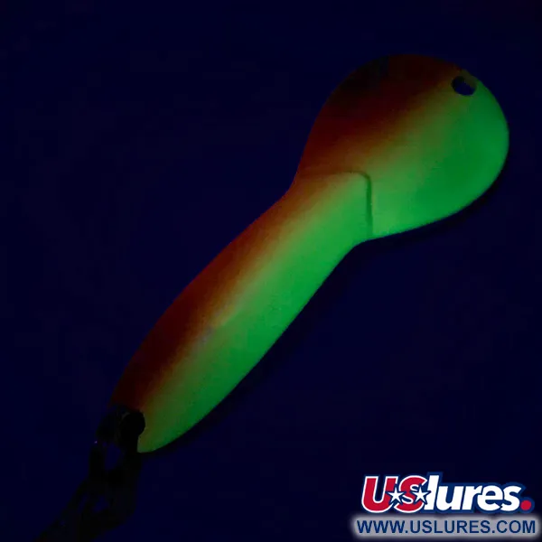  Acme Dazzler #2 UV, 1/4oz Orange / Nickel fishing spoon #7199