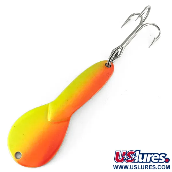  Acme Dazzler #2 UV, 1/4oz Orange / Nickel fishing spoon #7199