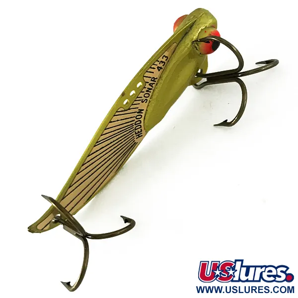 Vintage   Heddon Sonar 433, 1/2oz Gold / Rainbow Hologram fishing #7207