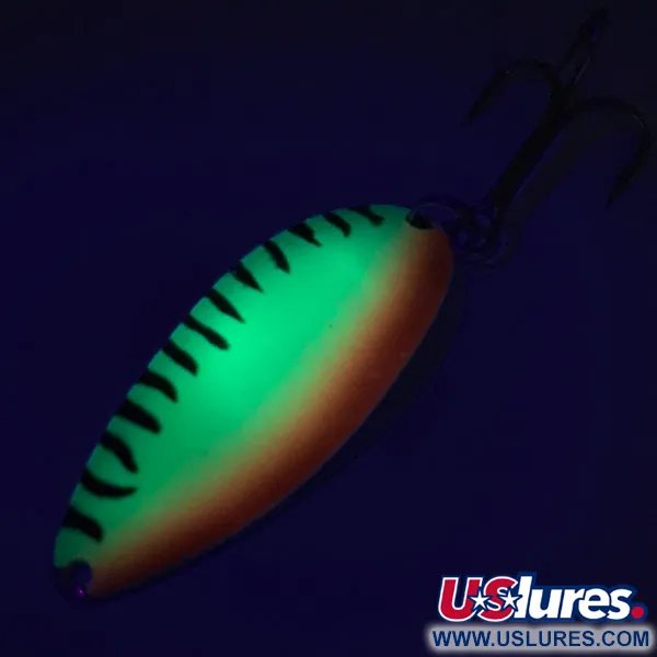 Vintage   Acme Little Cleo, 3/4oz Fire Tiger fishing spoon #7210