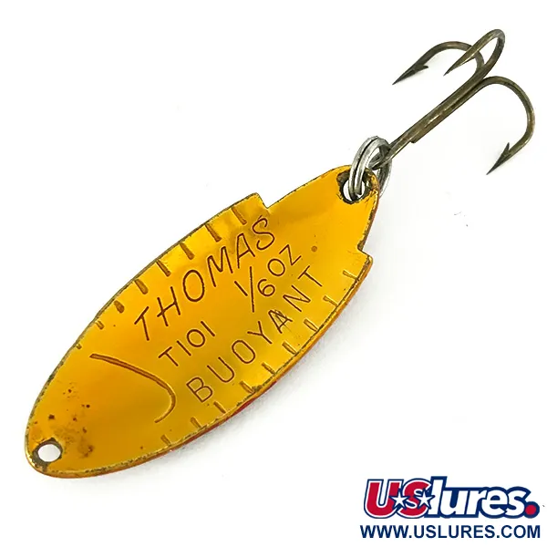 Vintage   Thomas Buoyant, 3/16oz Red Trout fishing spoon #7225