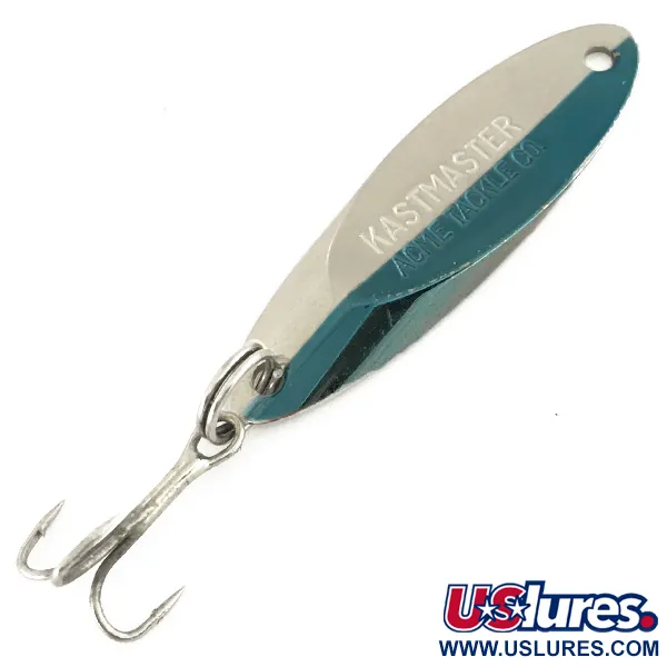 Vintage  Acme Kastmaster , 1/4oz Nickel / Blue fishing spoon #7237