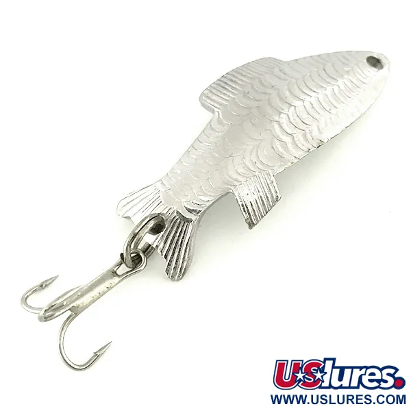 Vintage   Thomas Fighting fish, 1/4oz Nickel fishing spoon #7241