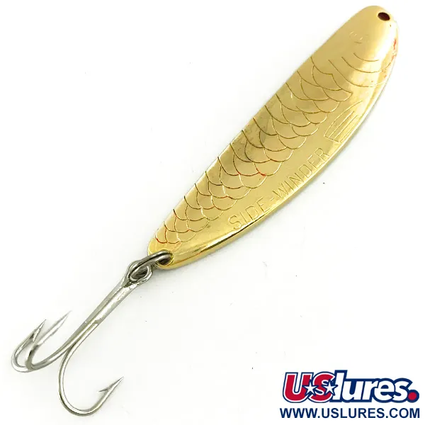 Vintage  Acme Side-winder, 3/4oz Gold fishing spoon #7243